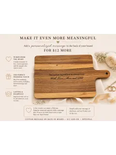Personalized Cutting Board Wedding Gift, Engraved Charcuterie for Couple, Custom Housewarming Bridal Shower Gift