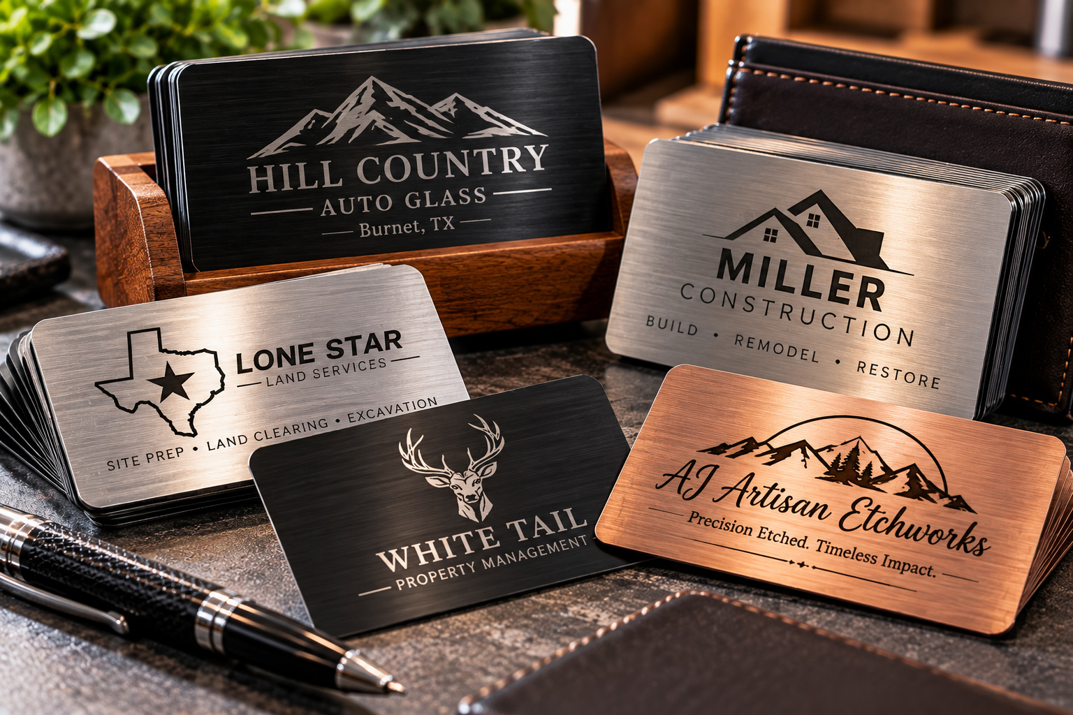 Custom engraved business products